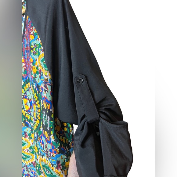 Multicolored Boho Above the knee dress, Size Large - Picture 3 of 8